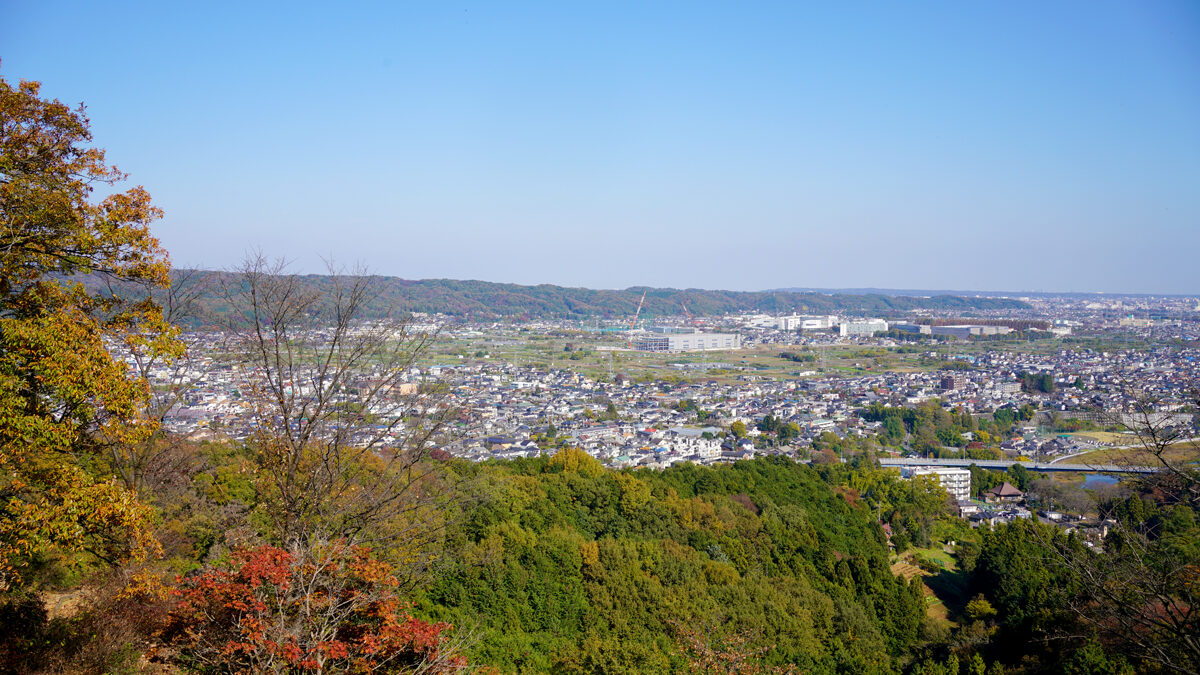 弁天山の山頂からの景色